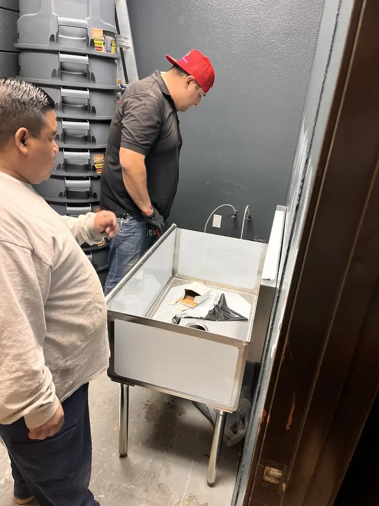 Commercial plumbing and sink installation in Johnson City
