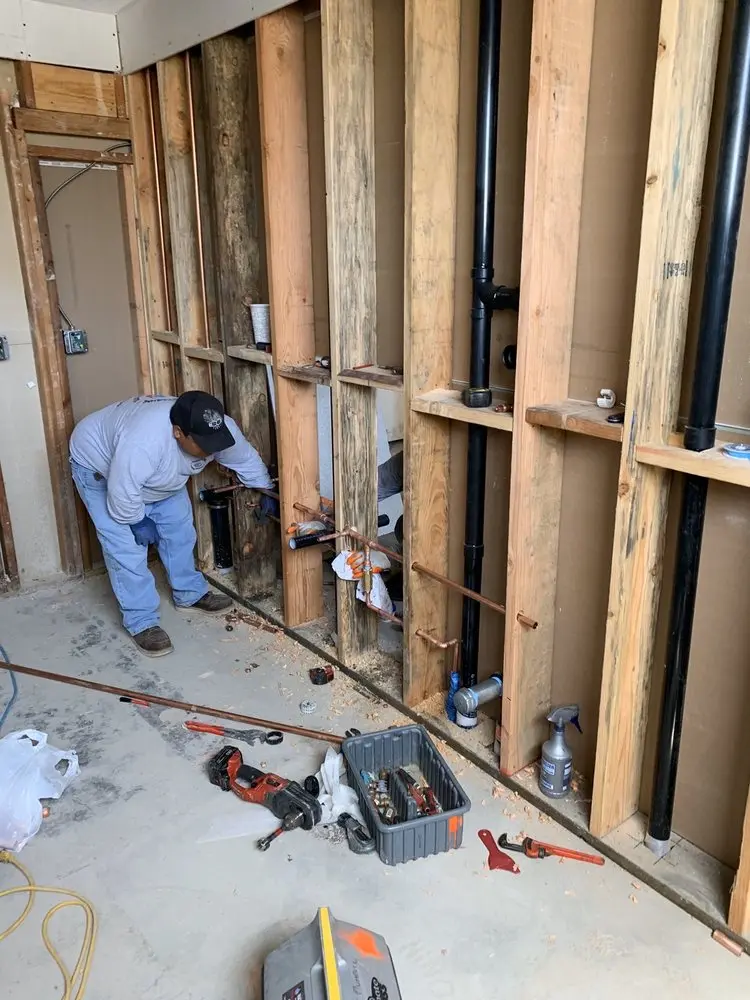 Commercial rough-in plumbing for Trenchless Sewer Repair in Johnson City